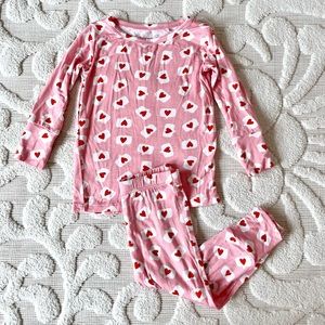 Posh Peanut conversation hearts pajamas 12-18m